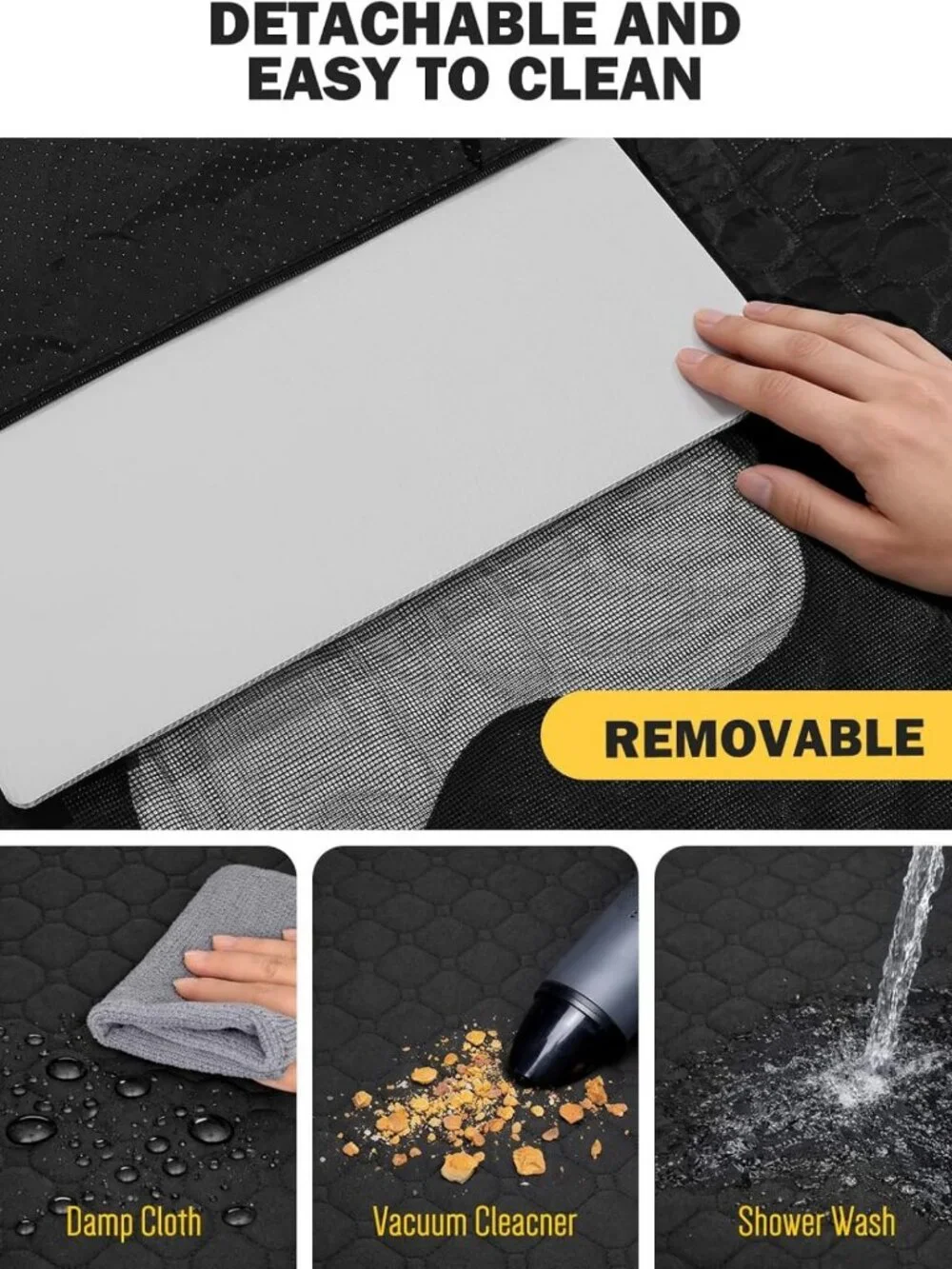 Waterproof Dog Car Seat Cover & Back Seat Extender, Anti-Scratch, Easy Clean